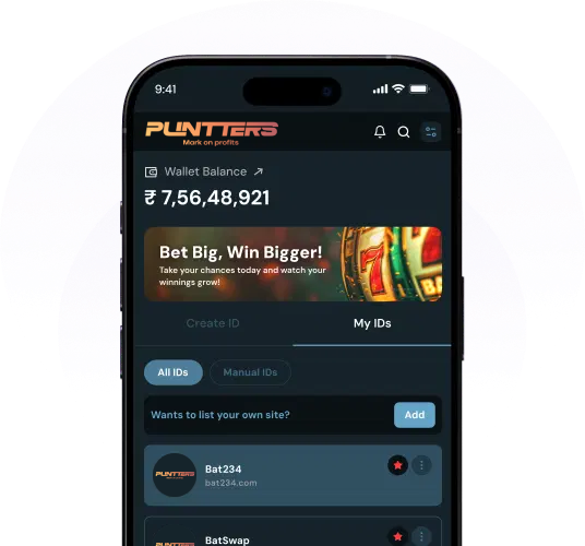 Secure betting ID management interface showing multiple platform integration